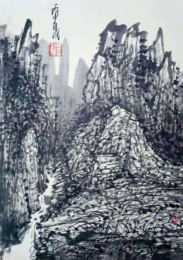 书画家刘自成丹青意造本无法画中有诗