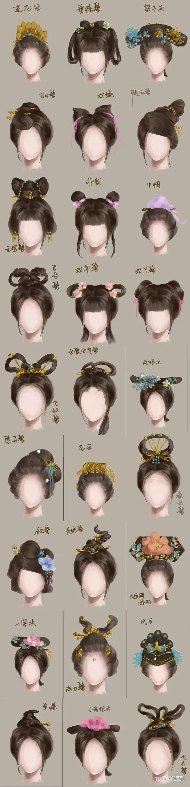 古代女子发髻名称 - 知乎
