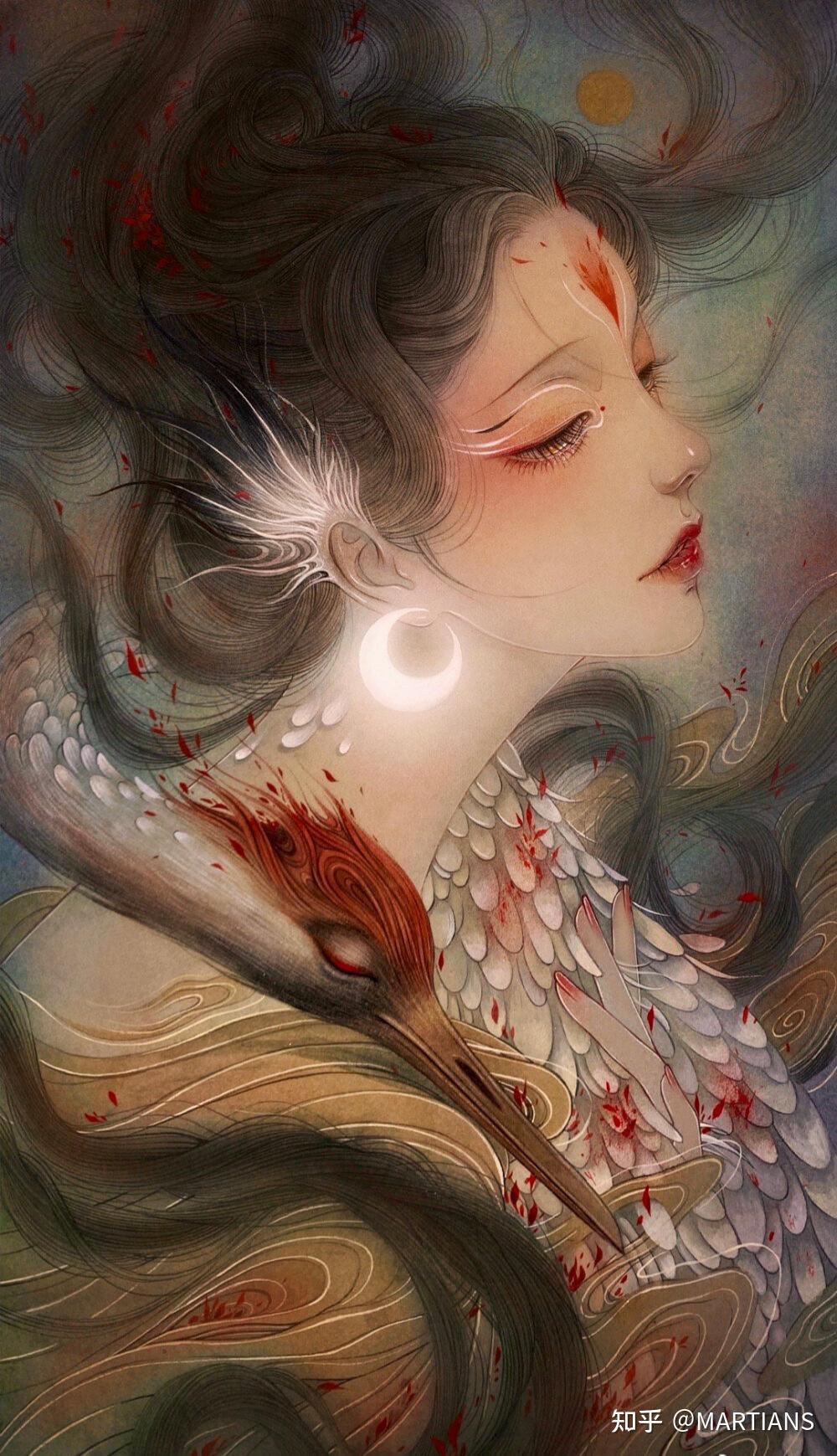 古风插画欣赏绝美古风插画妆太好看了把艺术插画分享676767