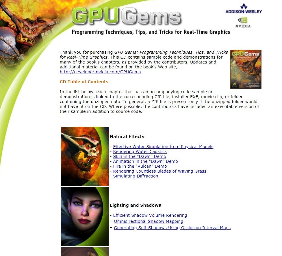 【GPU精粹与Shader编程】(二) 《GPU Gems 1》全书核心内容提炼总结 · 上篇