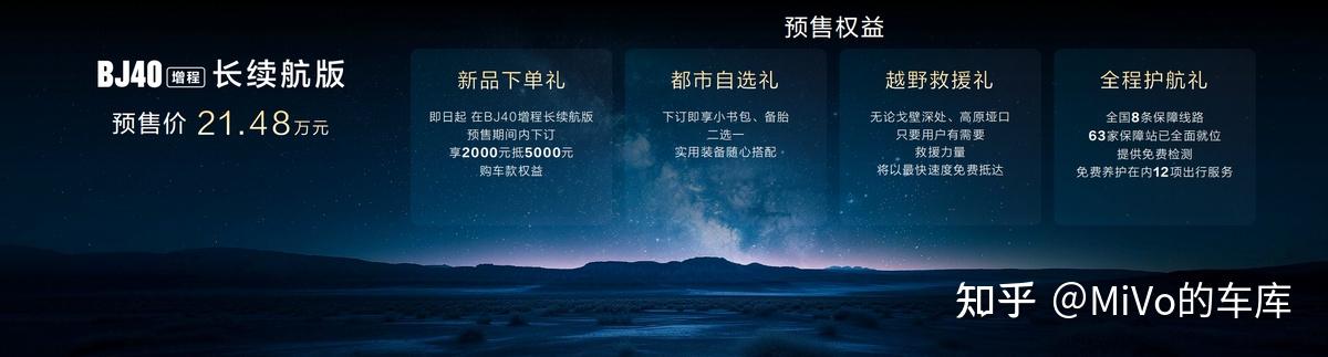 增程加持,城野自由!BJ40增程长续航版预售价21.48万元