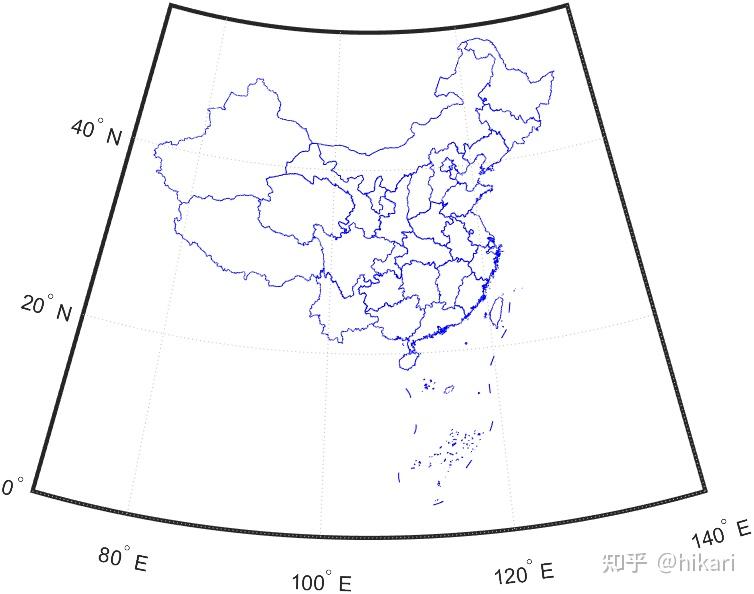 MATLAB 中国地图绘制 知乎