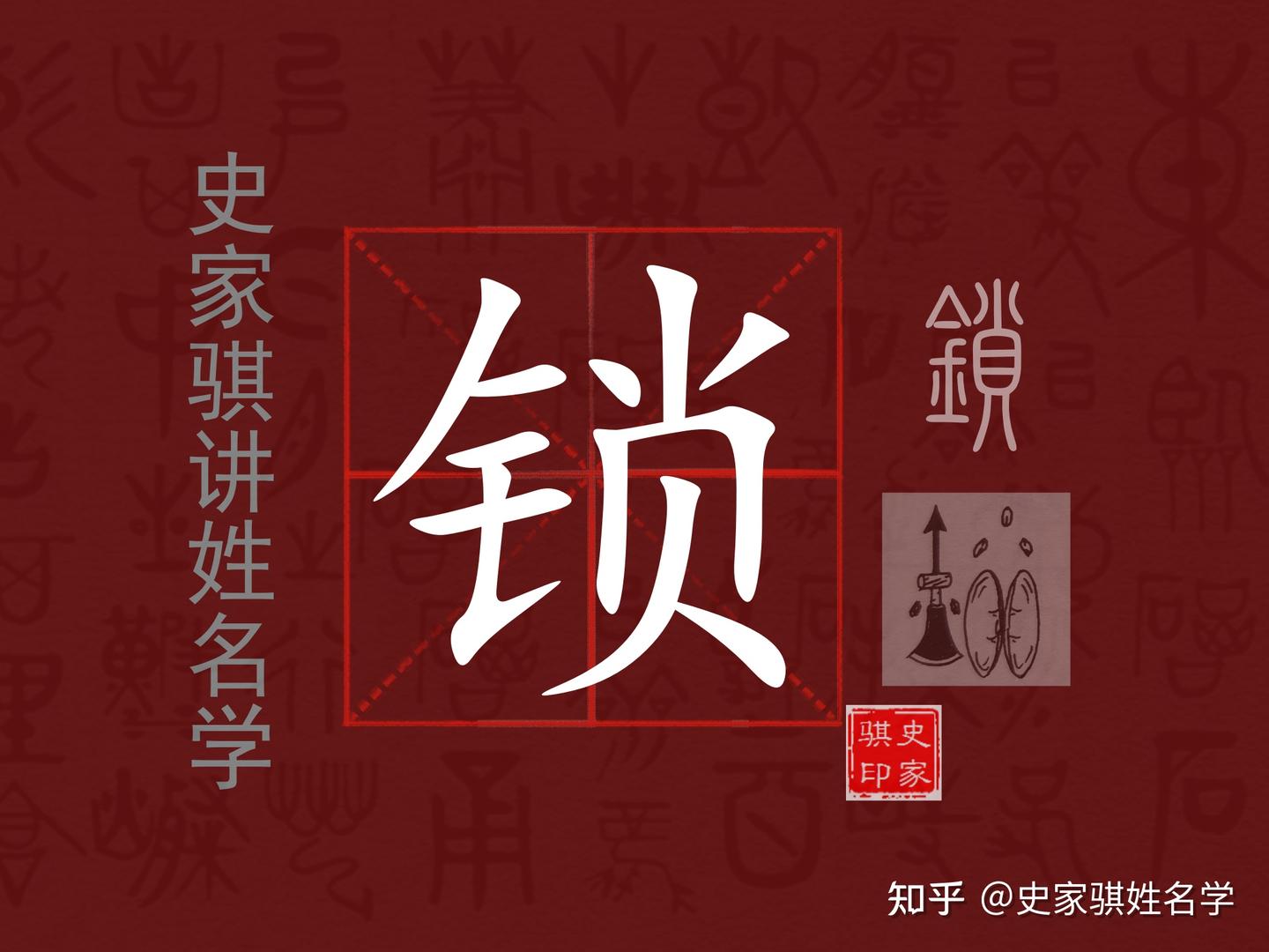 【锁】字详解，宝宝起名要避开这样的字 - 知乎