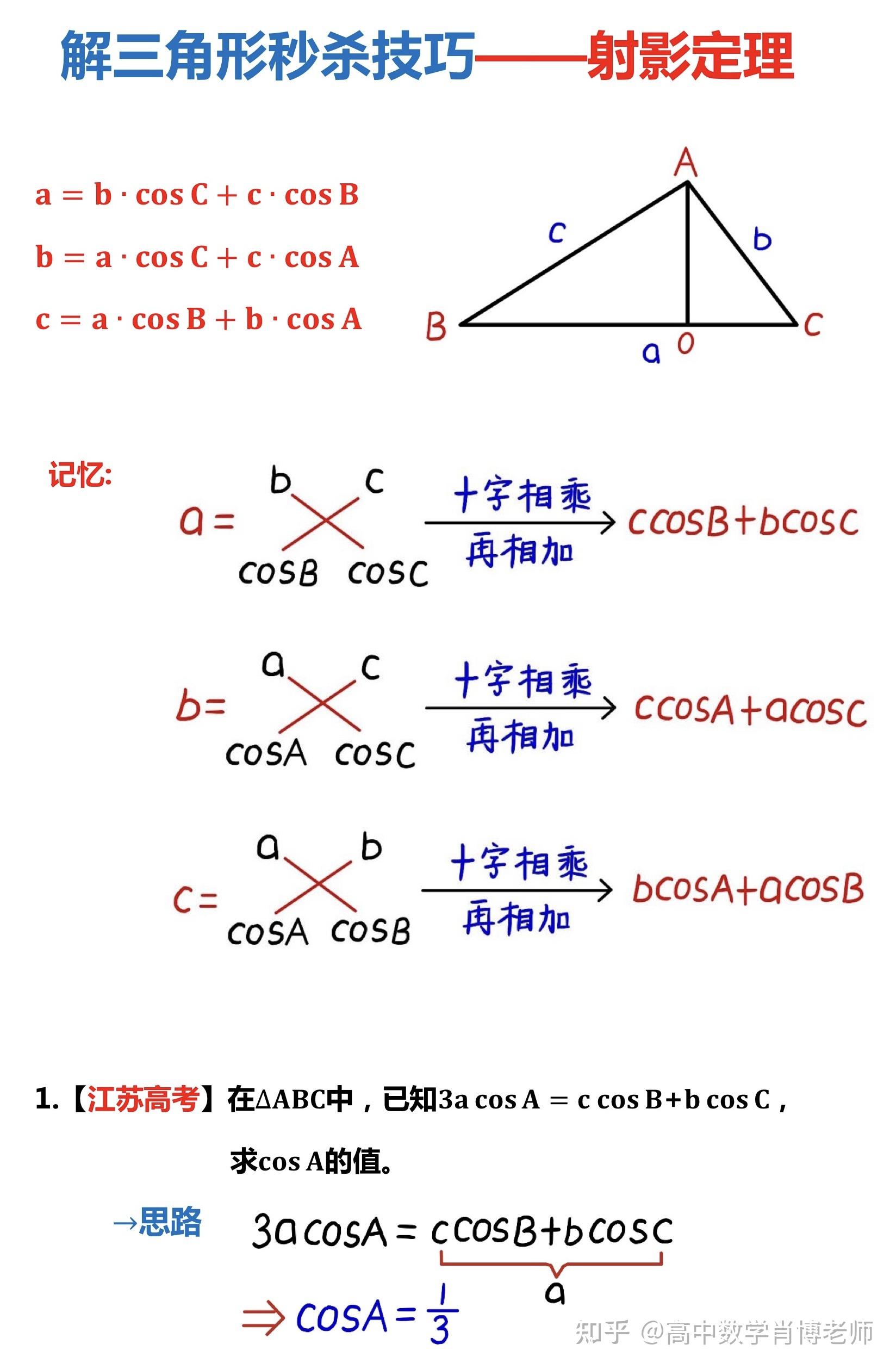 射影定理公式图片