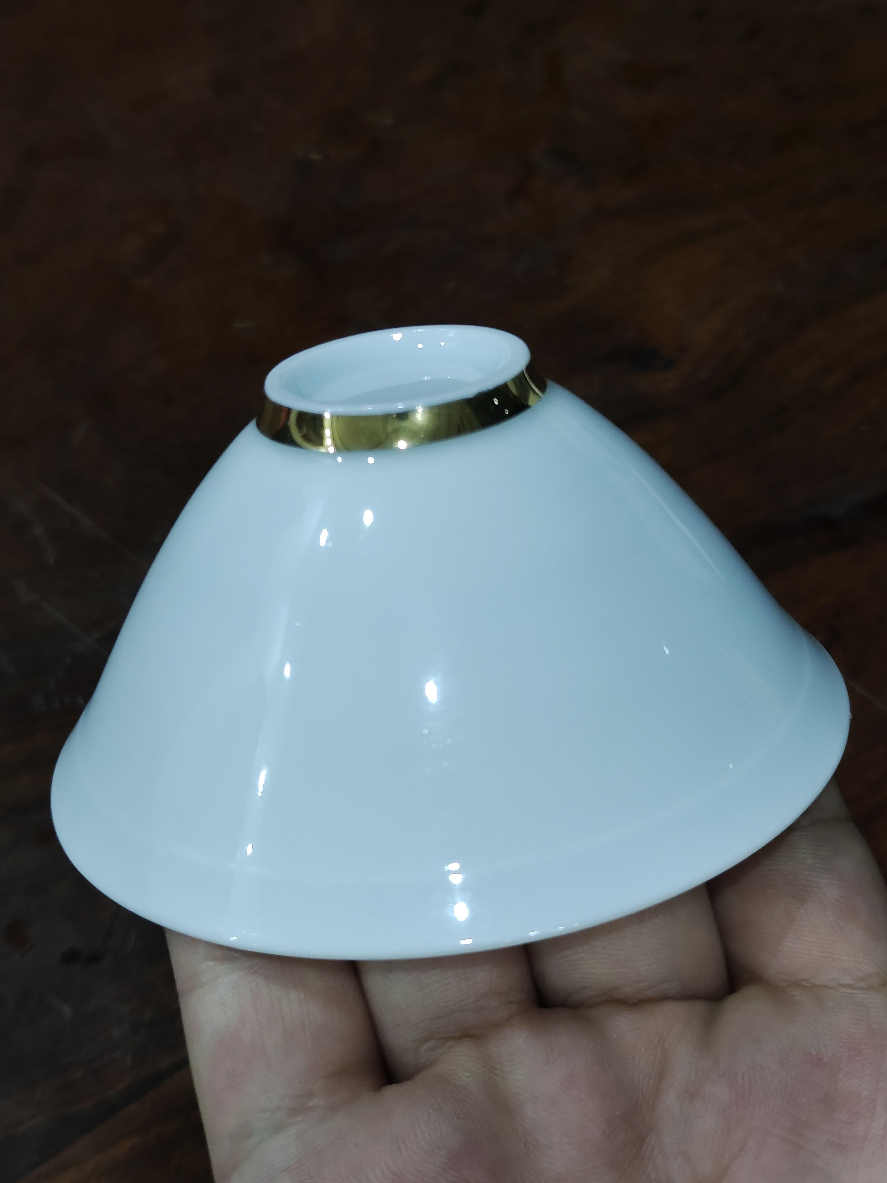 意叁陶瓷原创斗笠杯德化高端玉泥土精品烧制饮用陶瓷杯有种爱不释手的