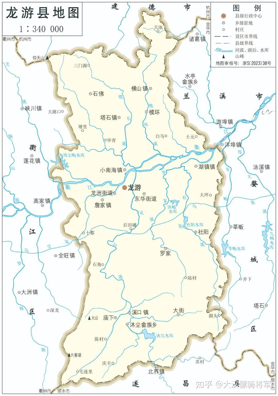 衢州市2023年版高清行政图(含柯城区/衢江区/龙游县/常山县/开化县/江山市6个县区) - 知乎