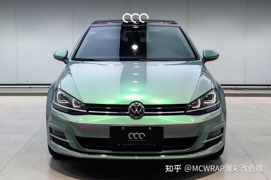 大众高尔夫漫彩改色膜pet梦幻松石灰