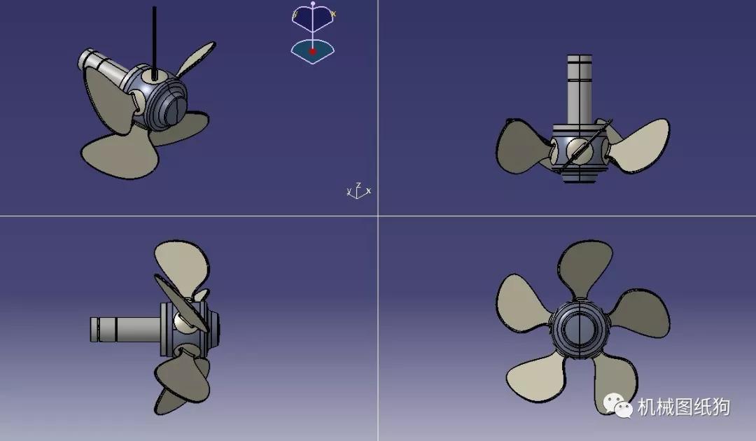 工程機械propeller螺旋槳3d模型圖紙stpigs