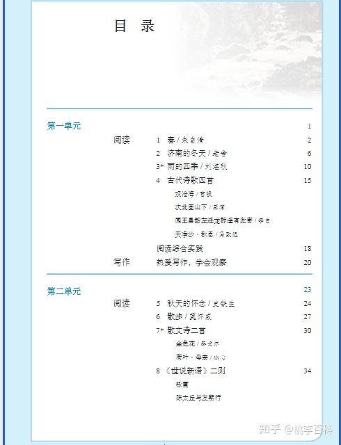 新版】 2026年统编版七年级语文（上册）电子课本-高清版 - 知乎