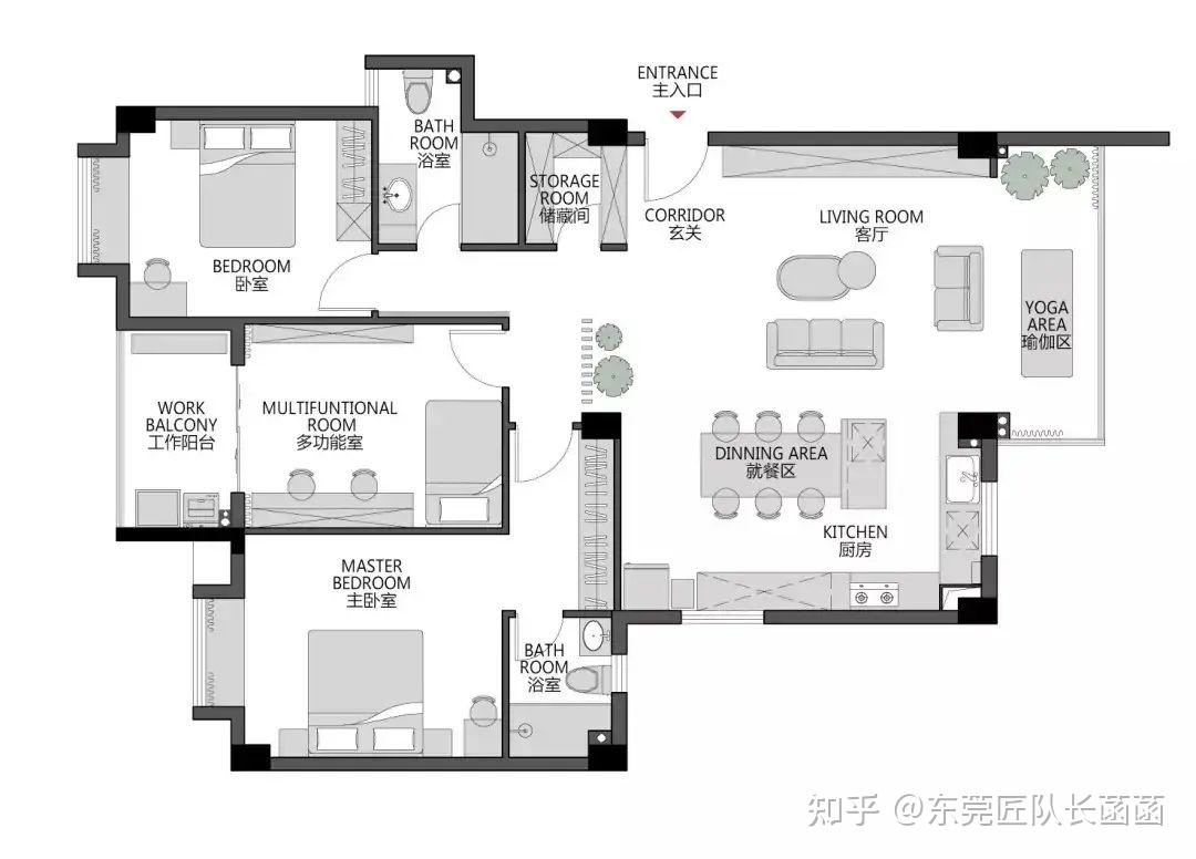 東莞裝修簡約溫馨的家空間利用率極高