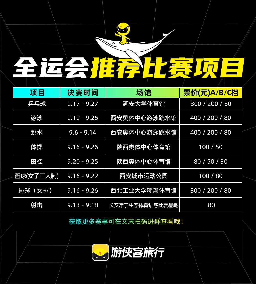 十四运(西安全运会)观赛全指南,赛程,购票攻略全在这了! - 知乎