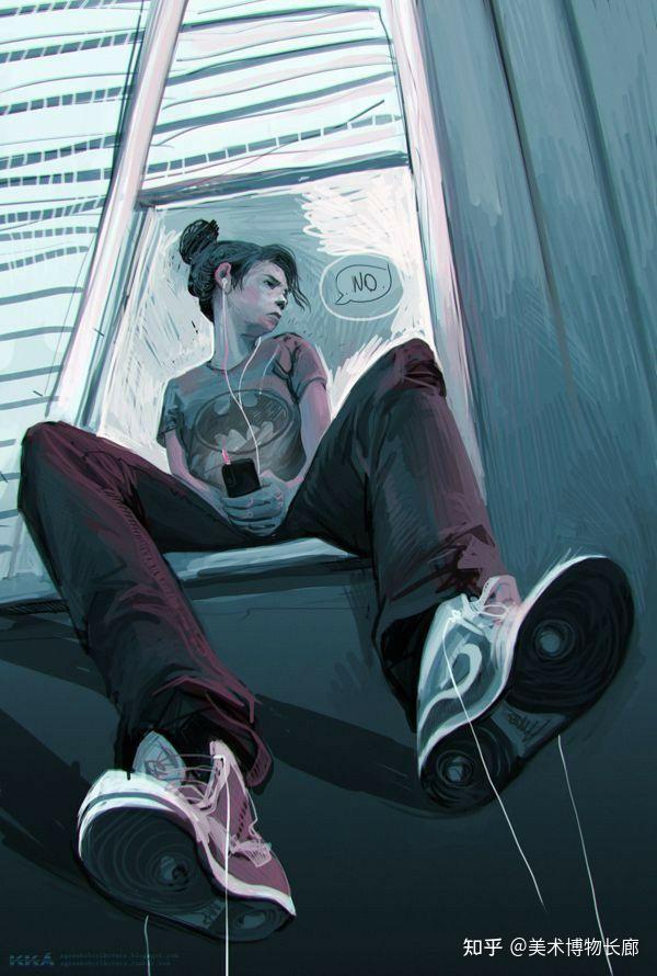 满满的视觉冲击独特视角下的艺术插画