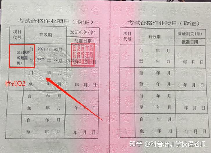 起重證也叫行車證,天車證(代號:q2),證書全國通用,國網查詢.