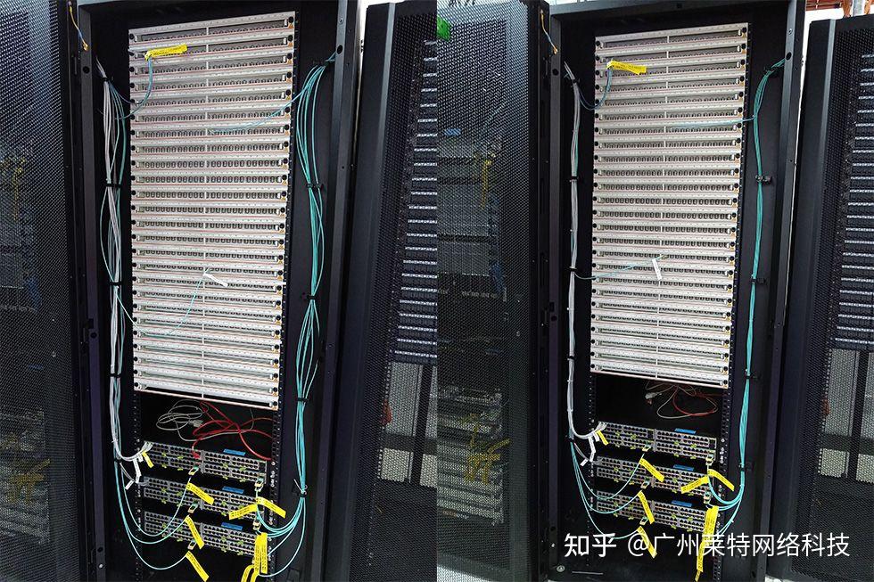 广州机柜理线效果图.广州地区监控安装弱电施工www.gzlaitei.