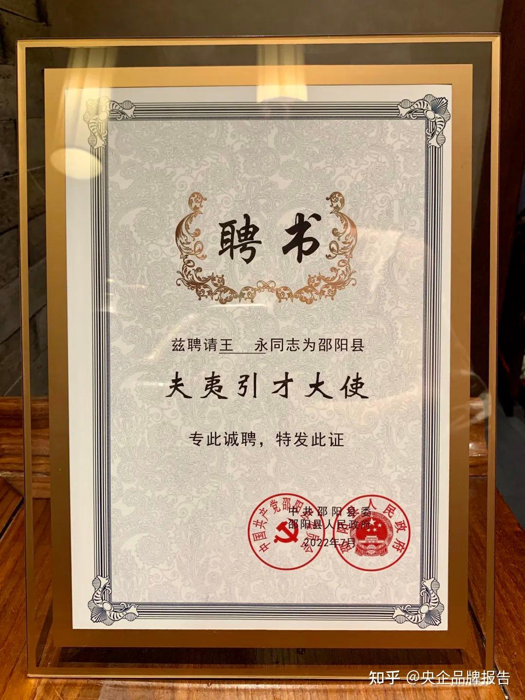 邵阳县首届人才发展大会召开王永获聘邵阳县品牌建设总顾问