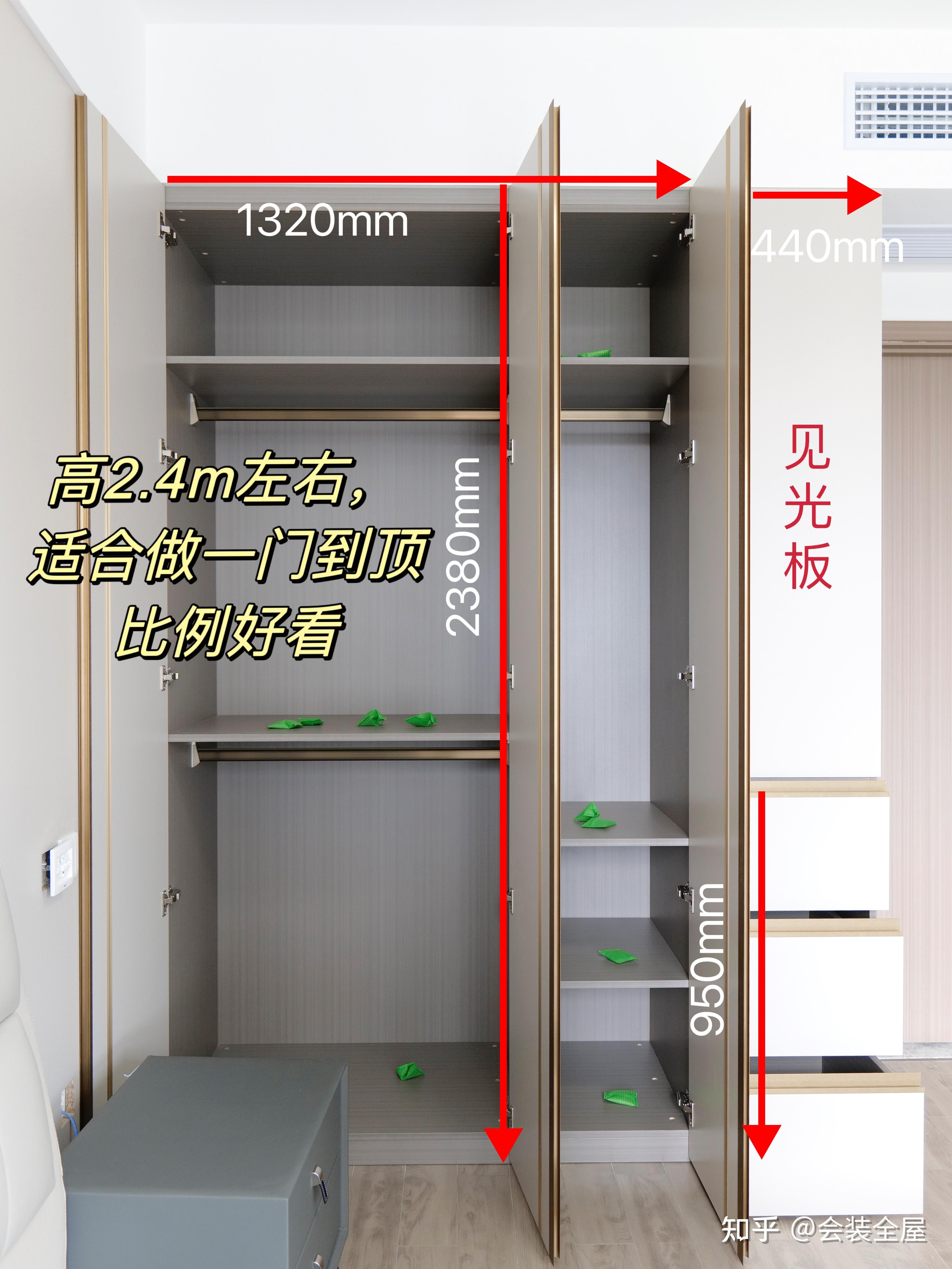 柜门做一门到顶or分段式？主要看这几点！ - 知乎