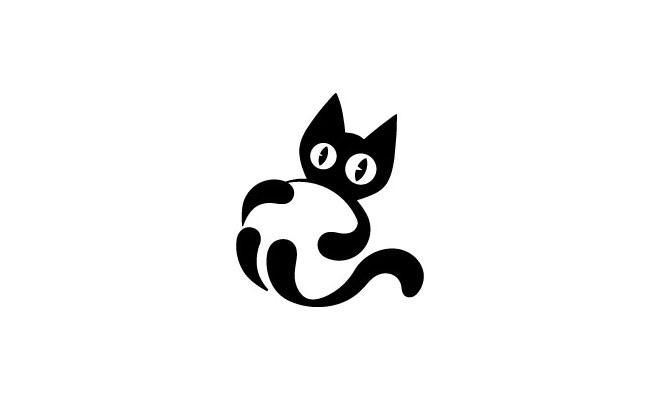 可爱猫咪logo设计欣赏