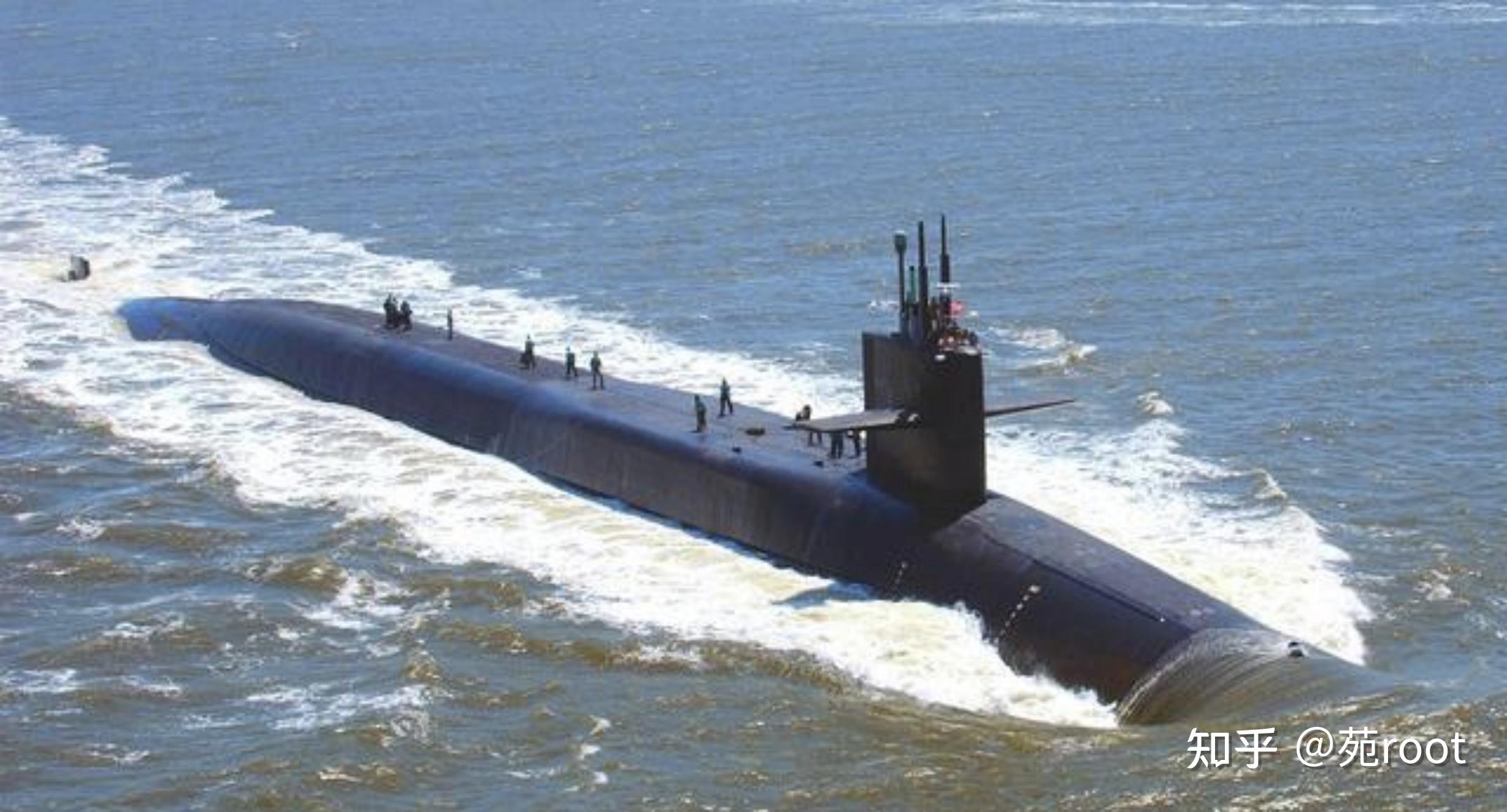 美军用14艘俄亥俄级战略核潜艇,来充当核打击力量,在每时每刻,美军都