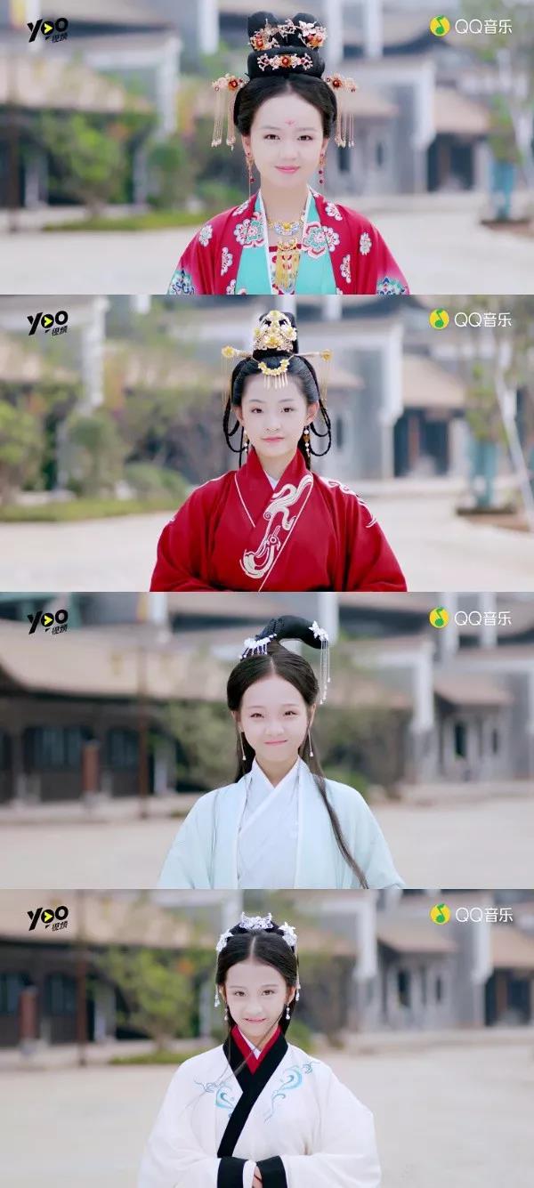 蒋韵兮,钟宝儿,杨可欣化身为古代四大美人:王昭君,杨贵妃,西施,貂蝉