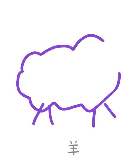 qq红包羊怎么画?