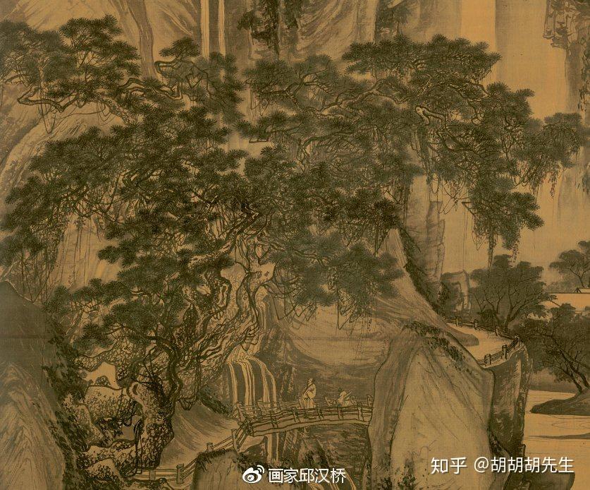 汉桥话画：明代唐寅《山路松声图》清泉桥上听松涛- 知乎