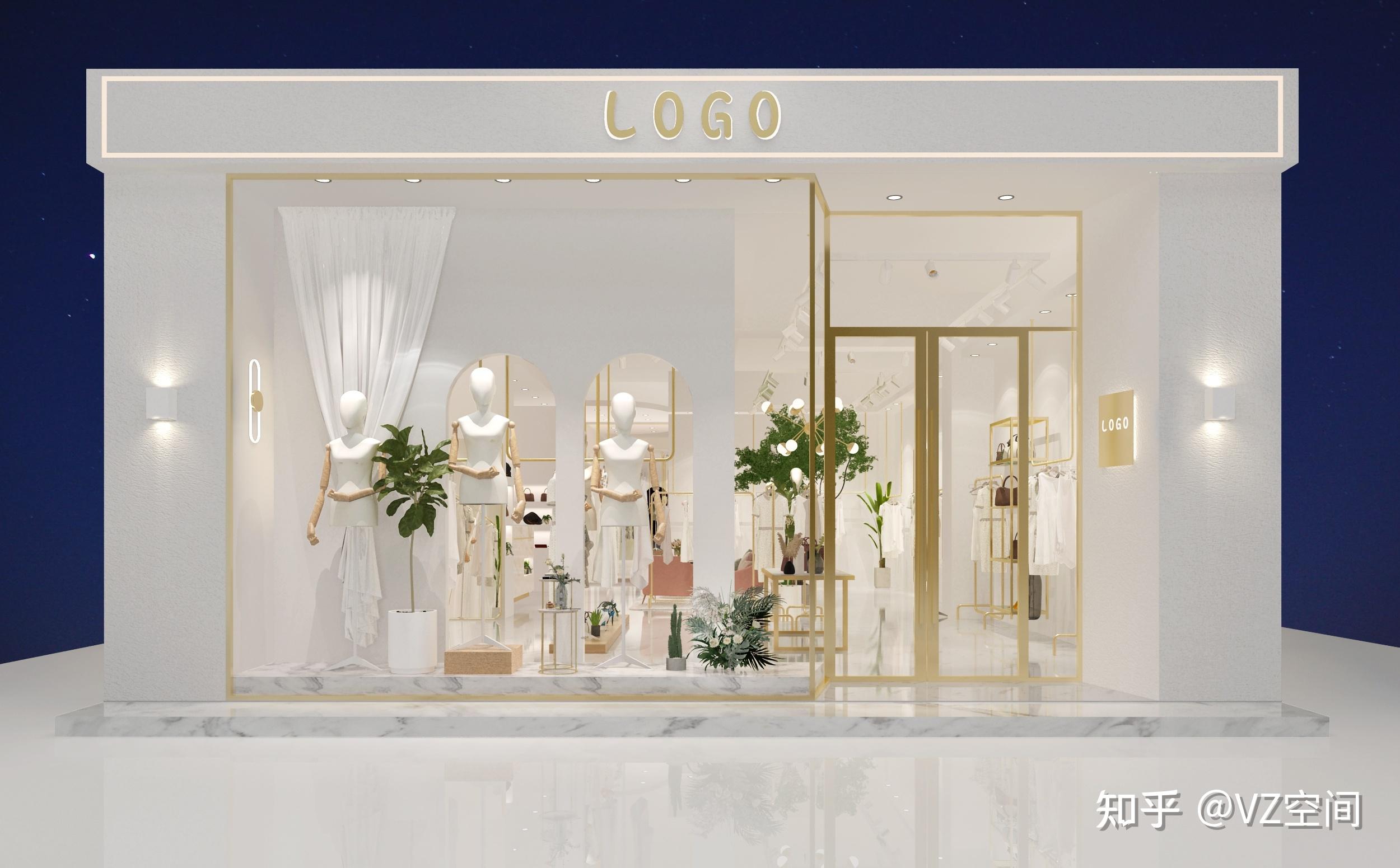 服装店门头案例分享