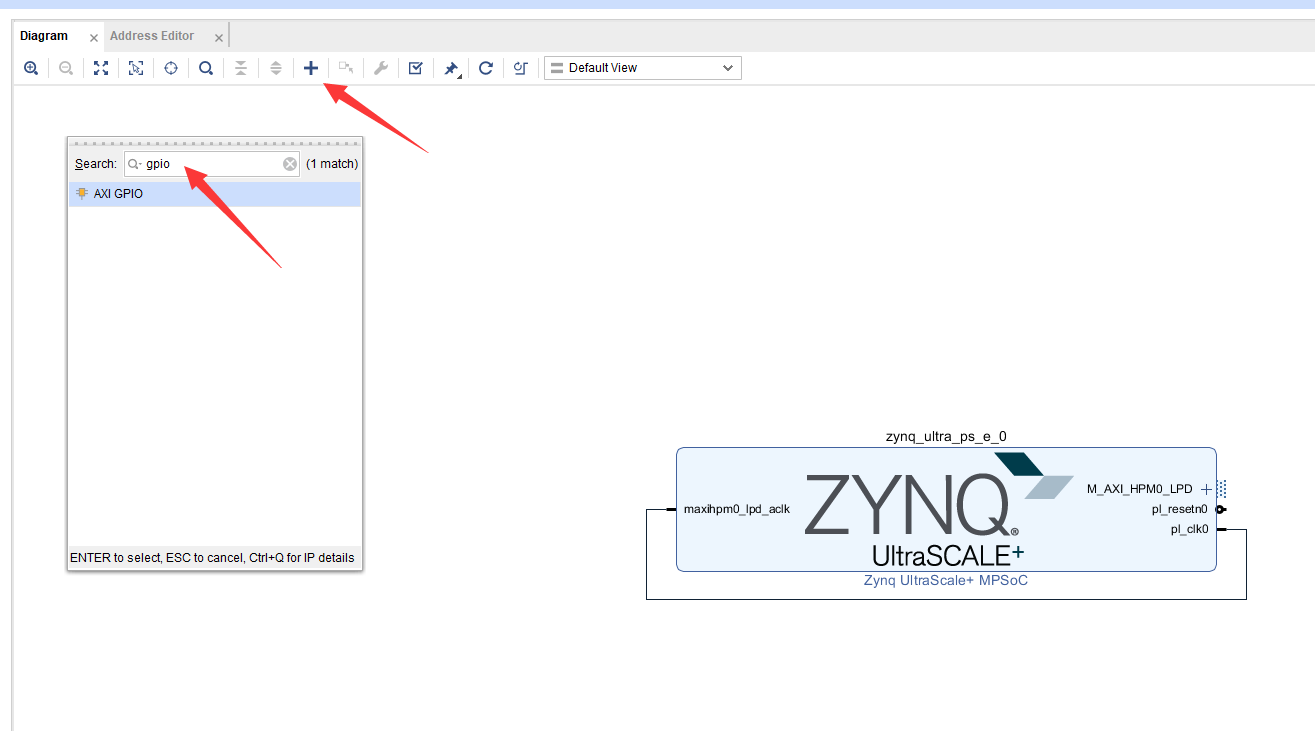 【ZYNQ Ultrascale+ MPSOC FPGA教程】第二十九章PL端AXI GPIO的使用 【ZYNQ Ultrascale+ MPSOC FPGA教程】第二十九章PL端AXI GPIO的使用