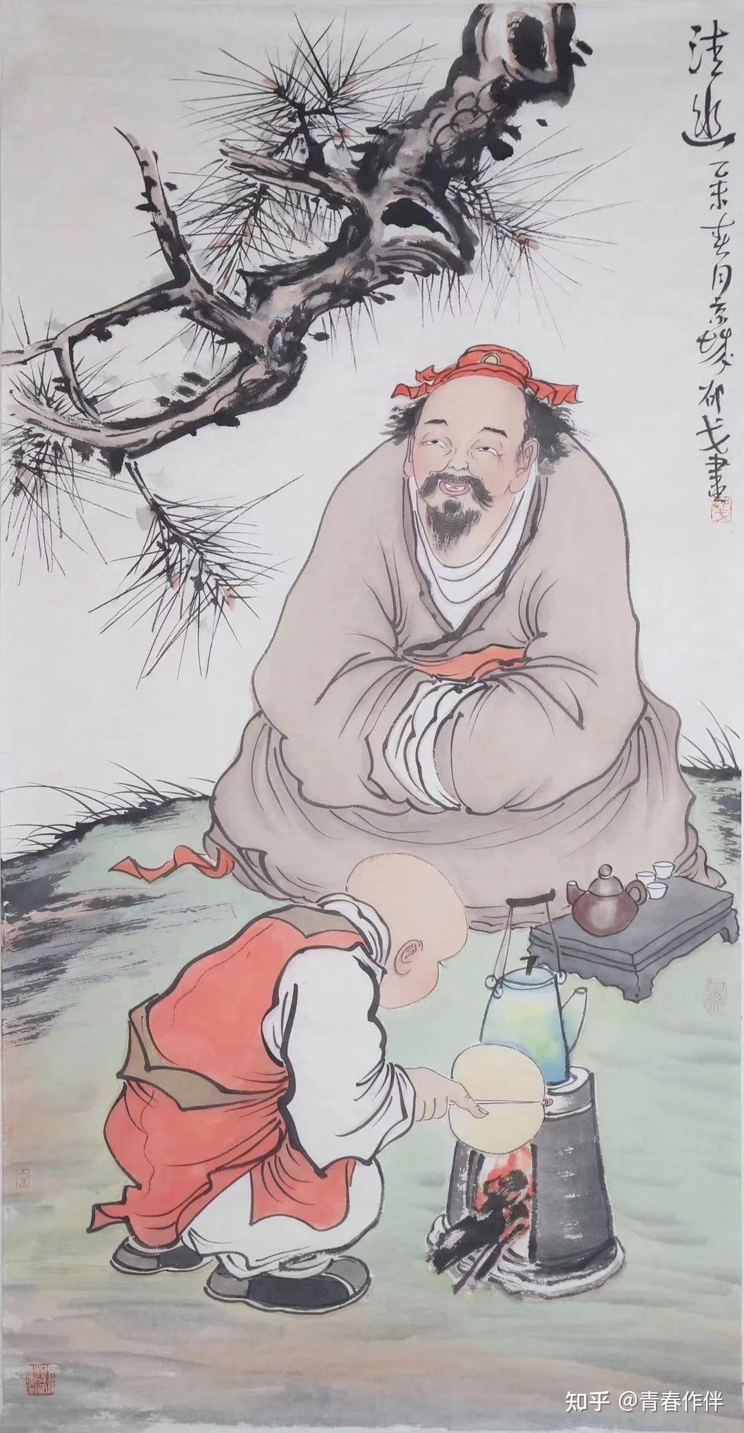 写意人物作品△写意人物作品杨小彦:邵戈受到过良好的传统教育远 