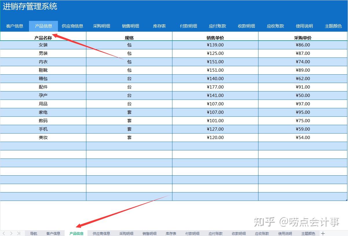 熬了整整2天做的全自動excel進銷存管理系統親測好用