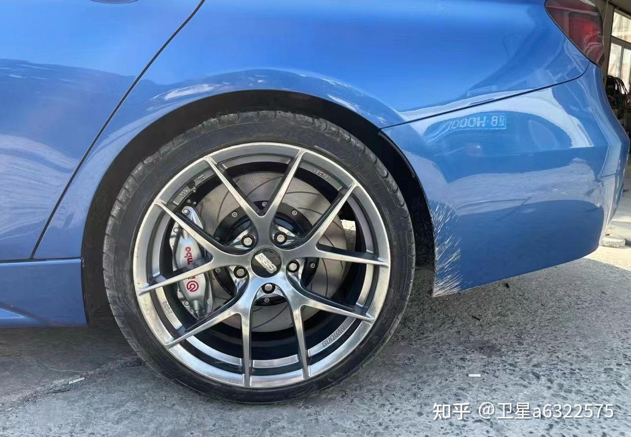宝马3系刹车改装brembo前6后4套装定制银色卡钳完美上车