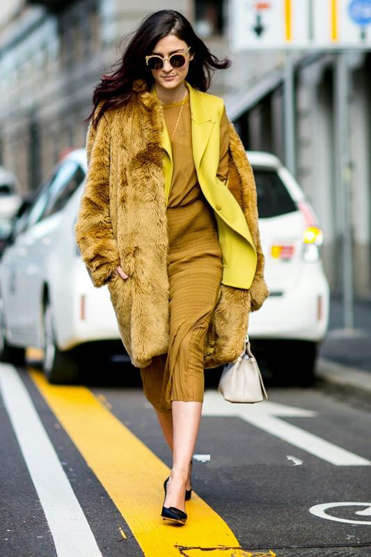 复古芥末黄刷爆你的冬日配色表