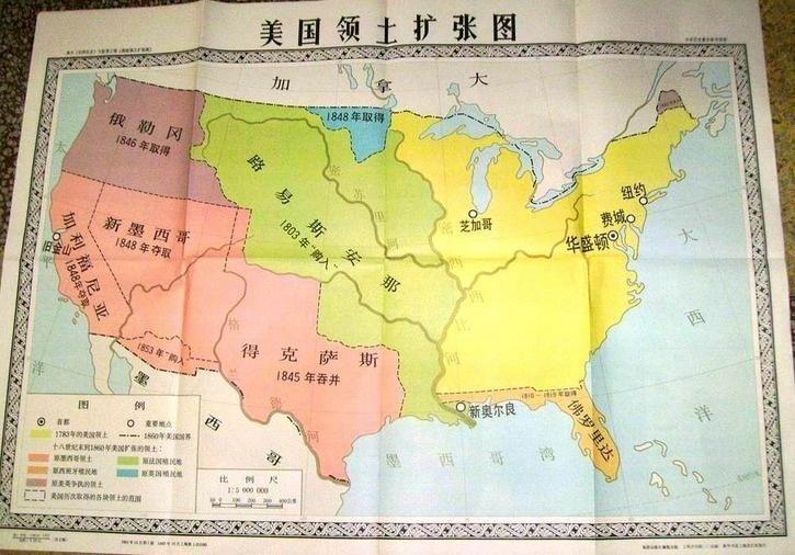 1800年美国地图图片