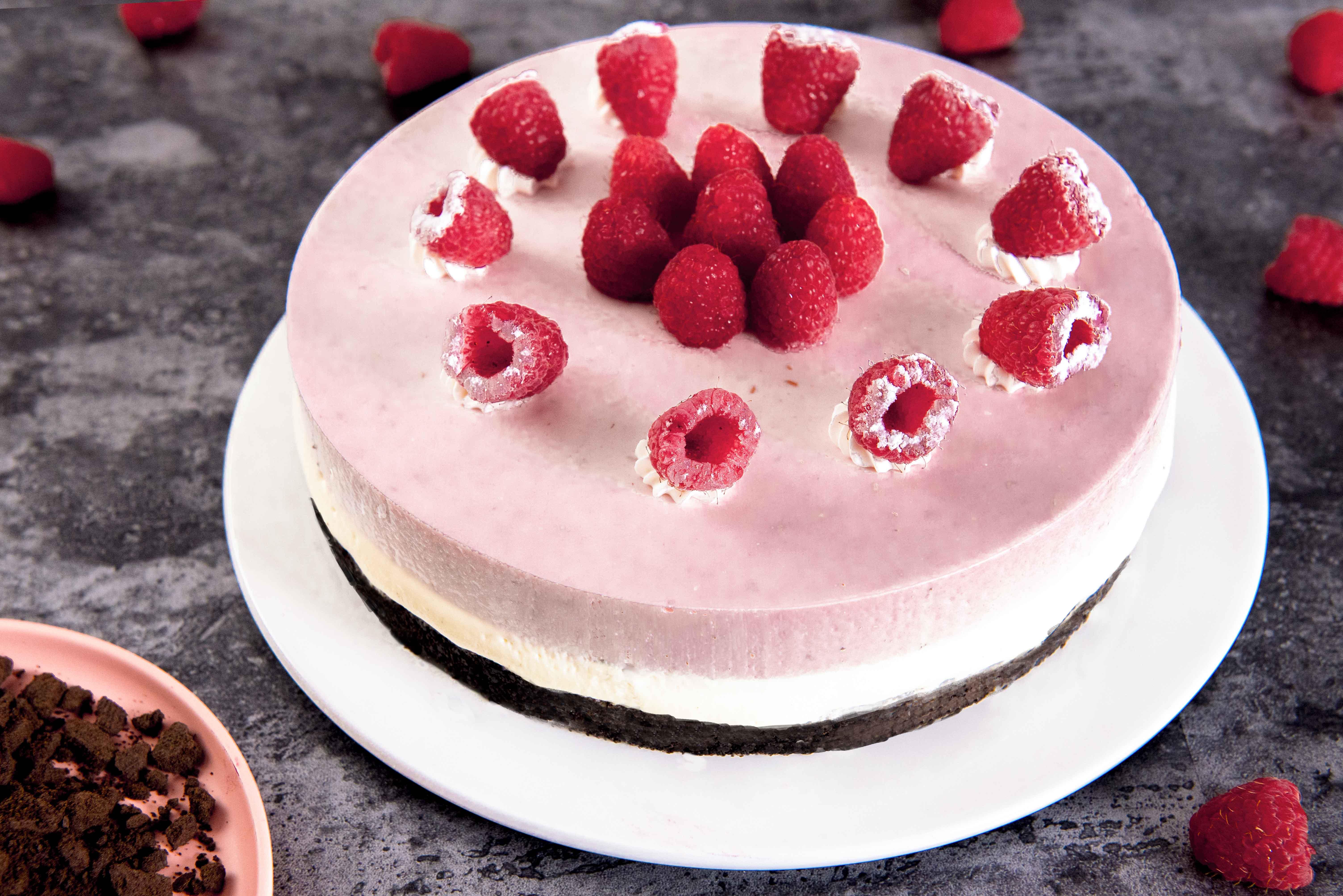 教你做高质感慕斯树莓芝士慕斯颜值高味道好