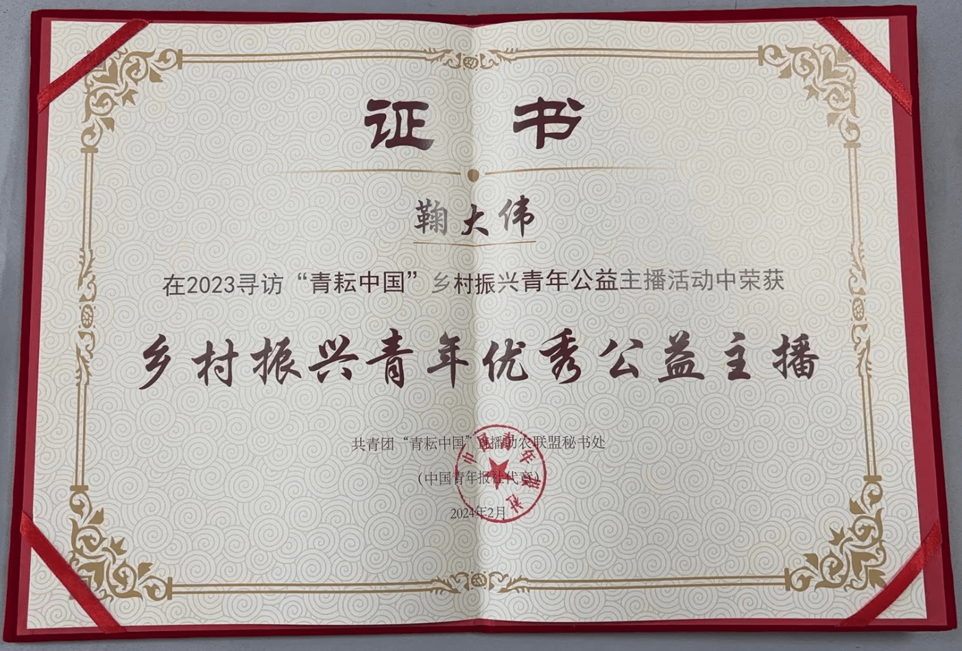 “第一书记直播间”鞠大伟荣膺青耘中国“乡村振兴青年优秀公益主播” - 知乎