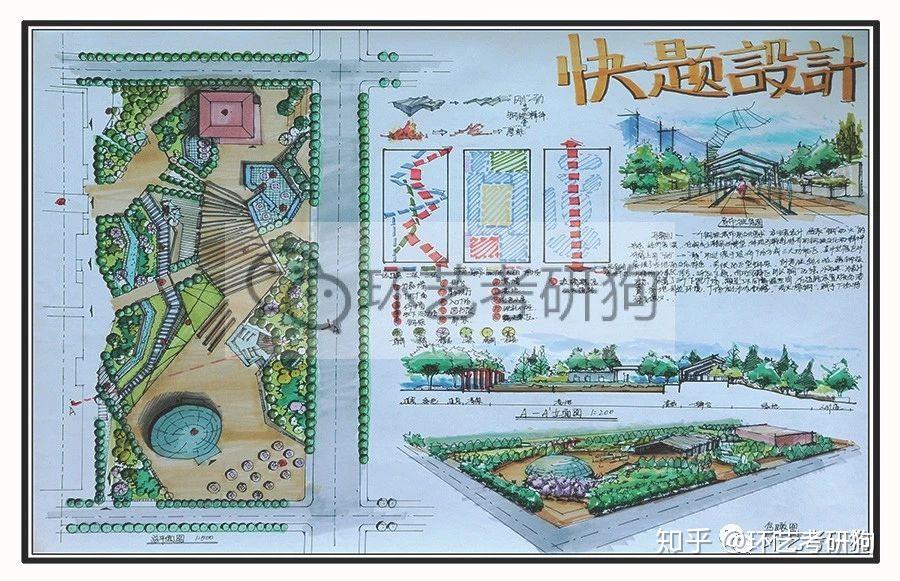 景观快题丨广场景观专题作品集锦/环艺考研狗 - 知乎
