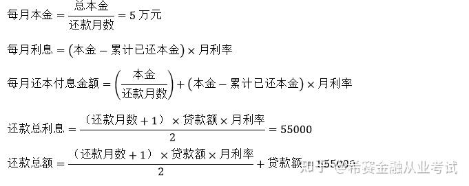 要分10个月还清,每个月的利息为2%,用等额本金和等额本息来计算每个月