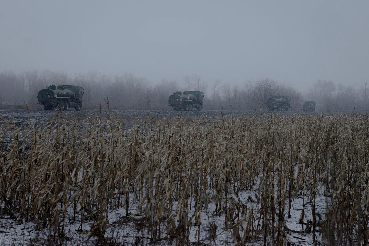 斯拉维扬斯克附近的乌克兰军事装备