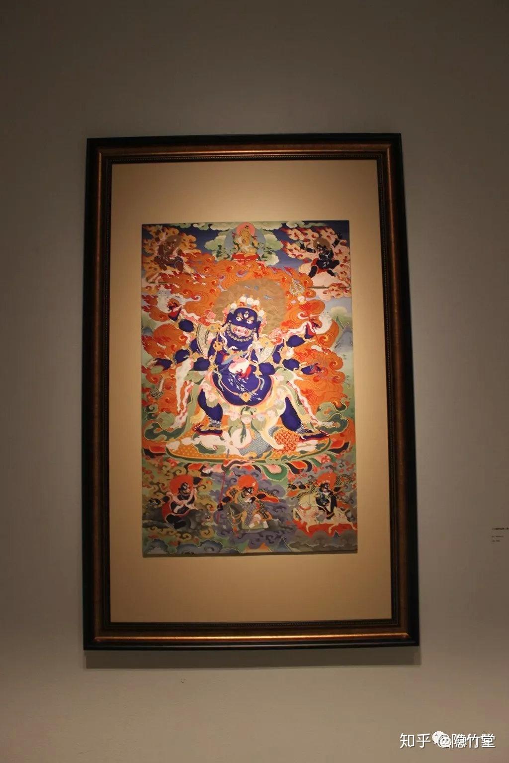 缂丝唐卡玛哈嘎拉大黑天