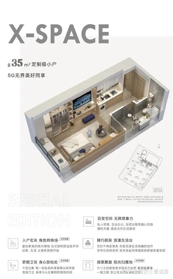11月购房节江畔都会上城se公寓35㎡极小户大优惠