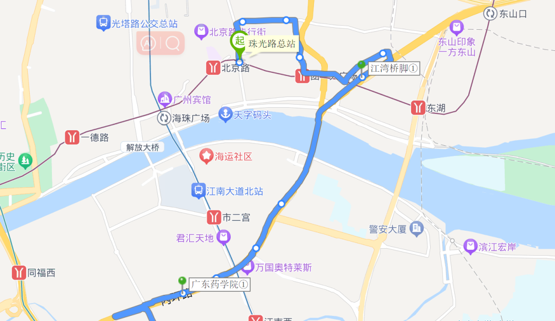 广州公交91路,共设站点28座,但是却不知其线路长度,为什么?