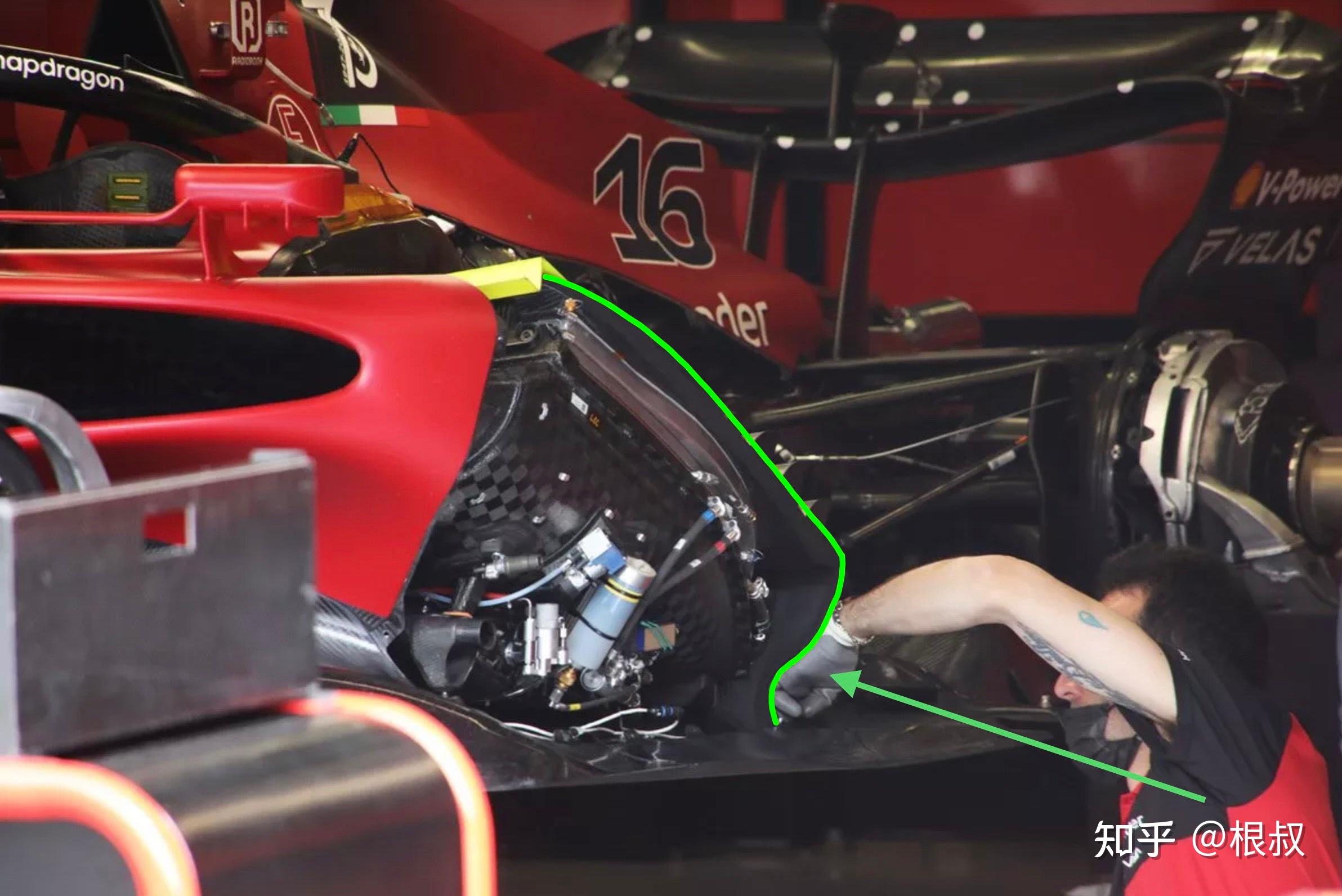 关于法拉利F1-75侧箱内的“秘密气流通道” - 知乎