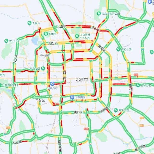德胜门外大街,通惠河北路,菜户营南路,莲石东路,阜石路等联络线进城