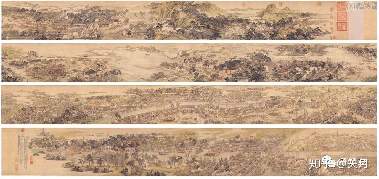 2《姑苏繁华图》5月1号 悠然自得地在读清院本的《清明上河图》1