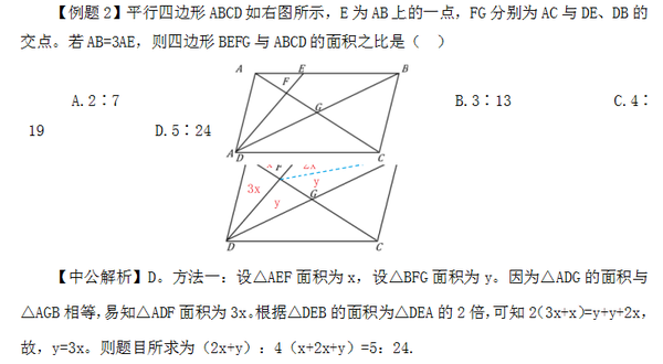 巧解行测几何问题 三角形的面积与底 高 的关系 三角形面积比与高比的关系 爱在网