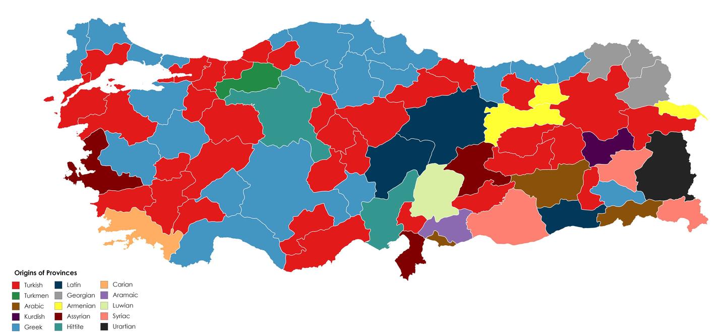 土耳其省份名语源 一 The Etymology Of Provinces Of Turkey 知乎