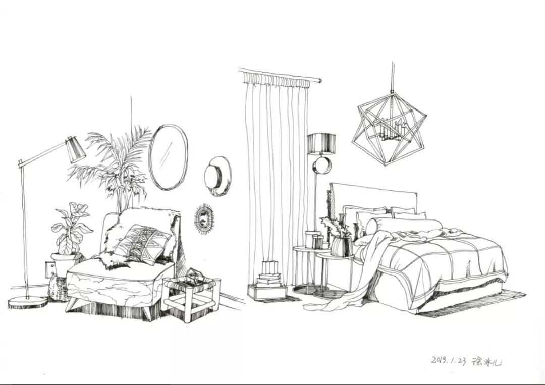 室内手绘公开课二室内软装配饰