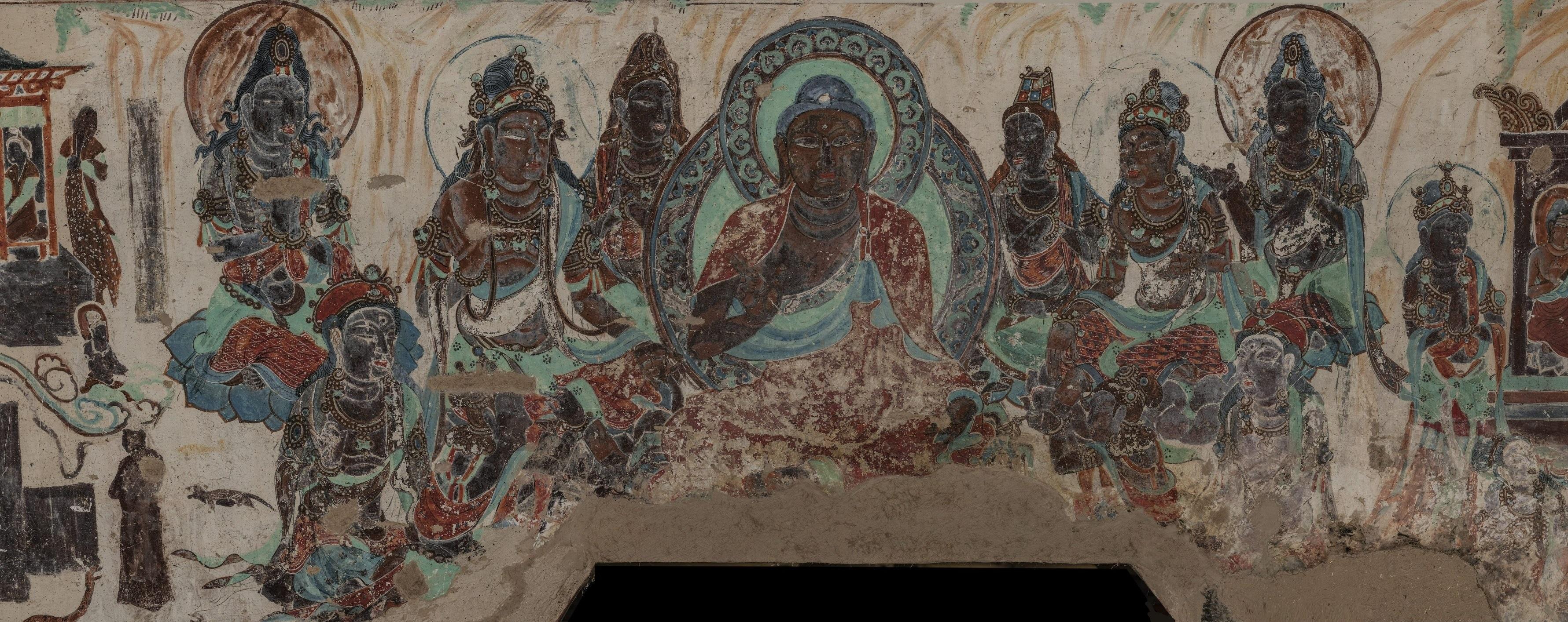 打开图片",此方式可查看原始尺寸的最大图)莫高窟第217窟"观世音经变"