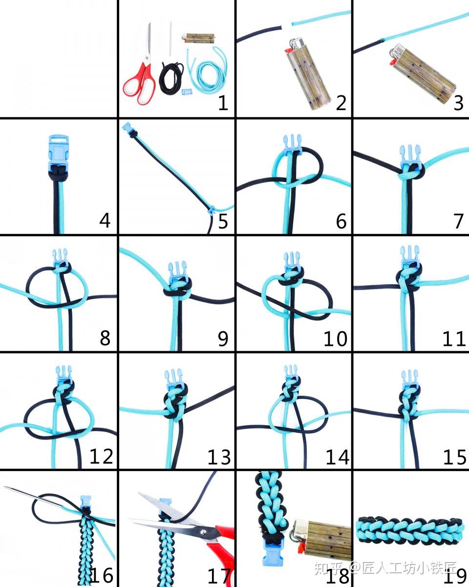 小人结:这十余种刀绳编法你最喜欢哪个?
