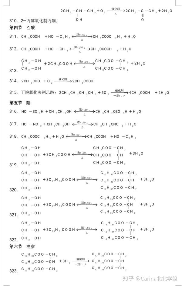 高中化学方程式大全 电子版可打印 最全最全最全 知乎