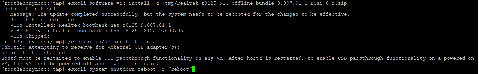 ESXi 6.7.0 U2升级RTL8125网卡驱动，解决Windows 10虚拟机上网速度慢问题 - 知乎